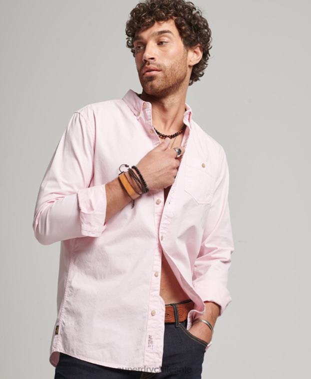 hombres Superdry rosa tienda comercial - camisa de manga larga 2R68Z138