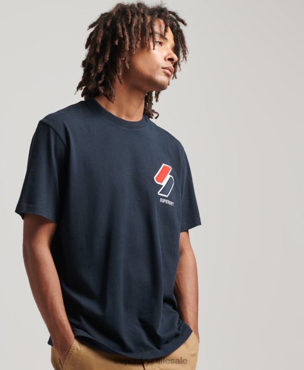 hombres Superdry Armada camiseta clásica con apliques 2R68Z4926
