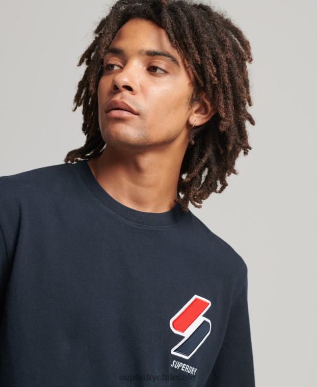 hombres Superdry Armada camiseta clásica con apliques 2R68Z4926