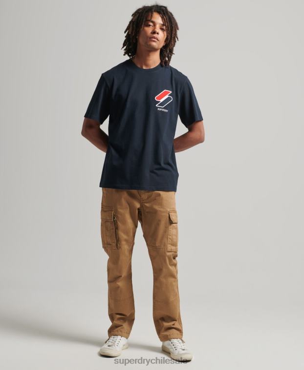 hombres Superdry Armada camiseta clásica con apliques 2R68Z4926