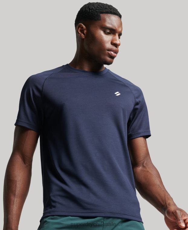 hombres Superdry Armada camiseta de manga corta tren activo 2R68Z1416