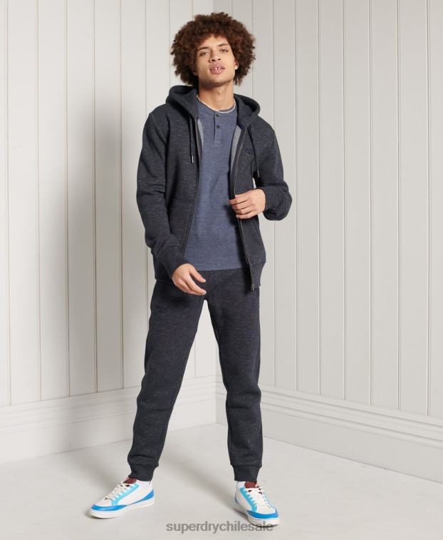 hombres Superdry Armada camiseta henley de manga corta de algodón orgánico 2R68Z6491