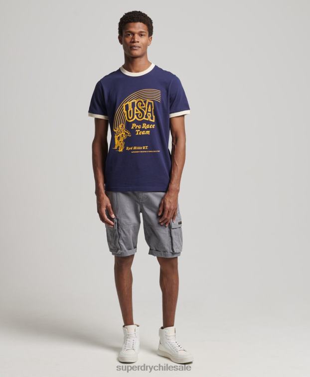 hombres Superdry Armada camiseta vintage de mi generación 2R68Z4914