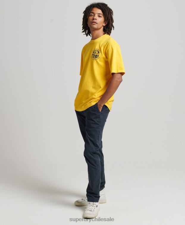 hombres Superdry amarillo camiseta vintage del club atlético 2R68Z4888