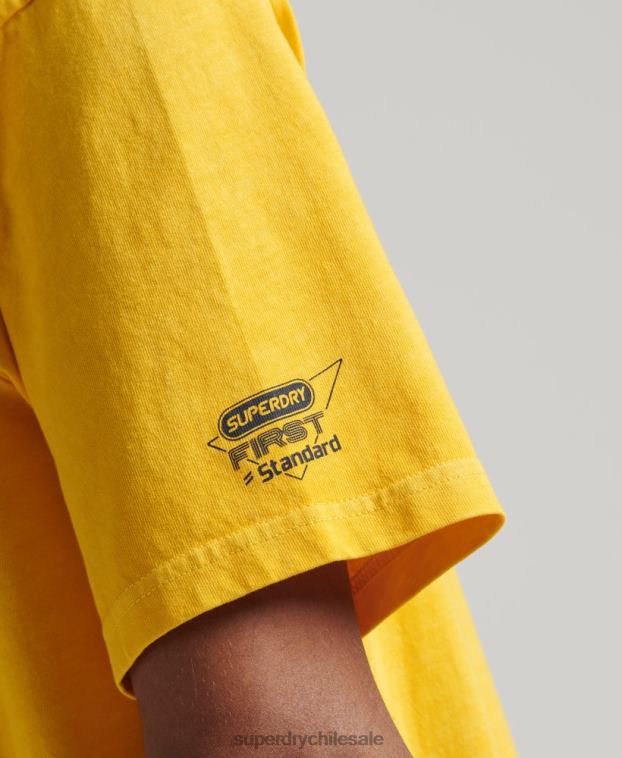 hombres Superdry amarillo camiseta vintage del club atlético 2R68Z4888
