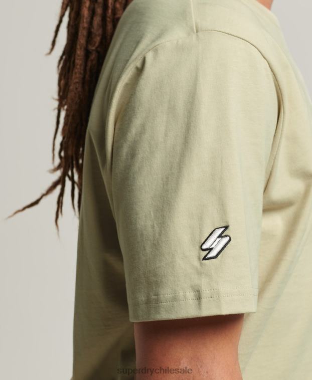 hombres Superdry beige camiseta con micro logo 2R68Z4835