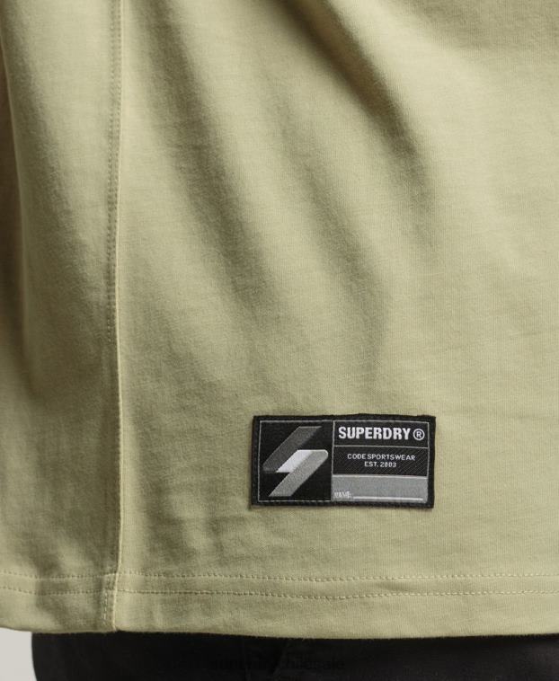 hombres Superdry beige camiseta con micro logo 2R68Z4835