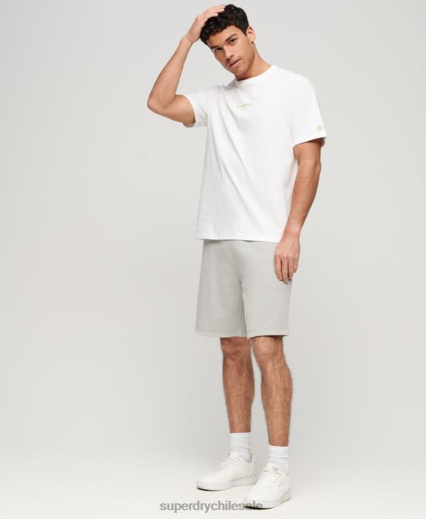 hombres Superdry blanco camiseta de ropa deportiva 2R68Z79