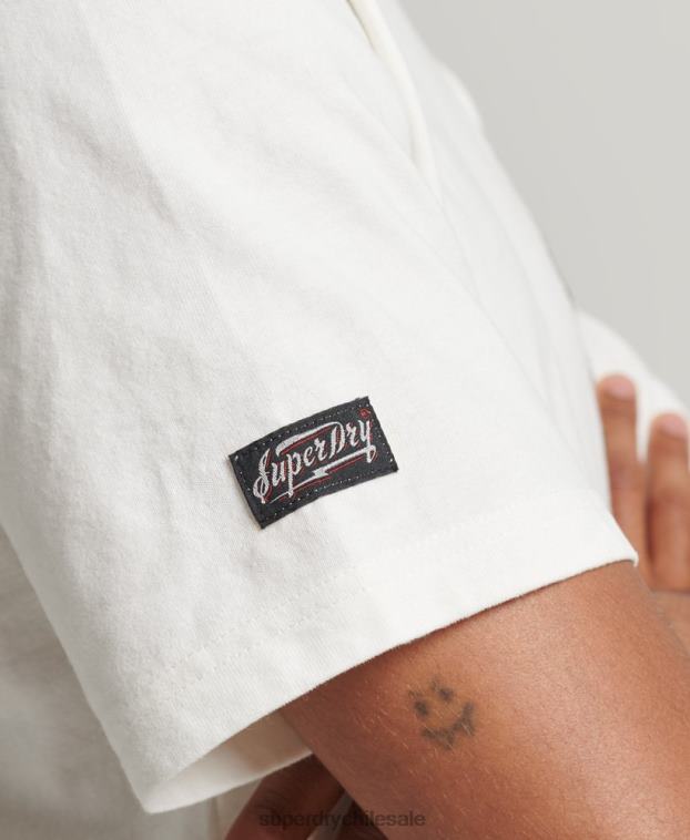 hombres Superdry blanco suika camiseta gráfica 2R68Z4843