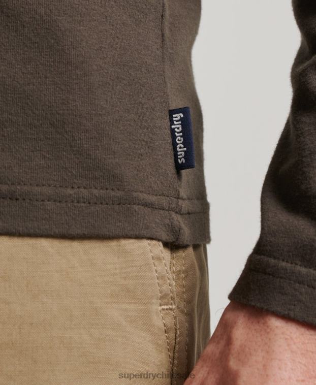 hombres Superdry gris oscuro parte superior de moldeadores y fabricantes 2R68Z1536