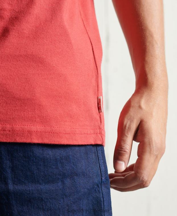 hombres Superdry rojo playera seca con gráfico de edición limitada 2R68Z4981