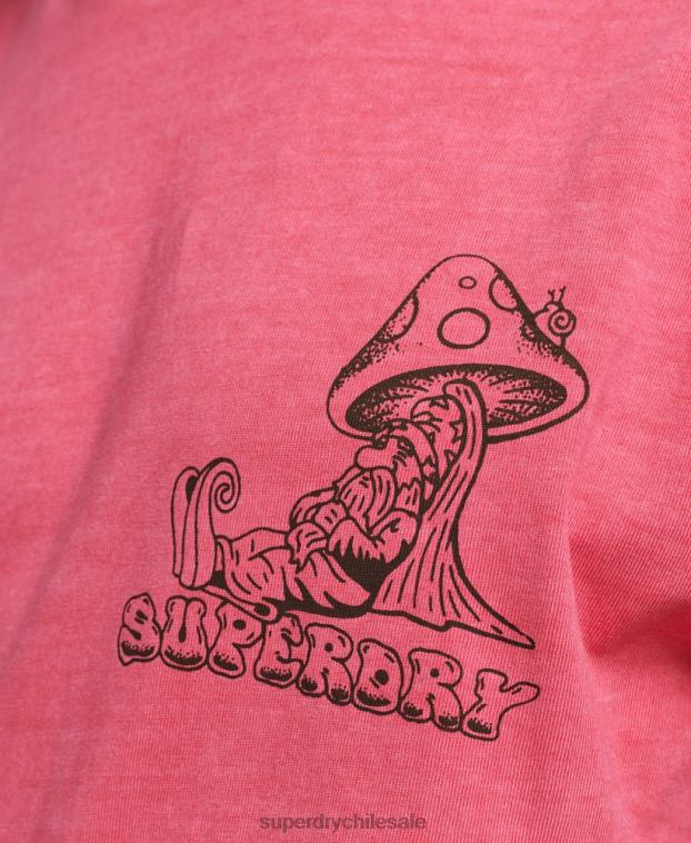hombres Superdry rosa en el bosque camiseta gráfica 2R68Z4793