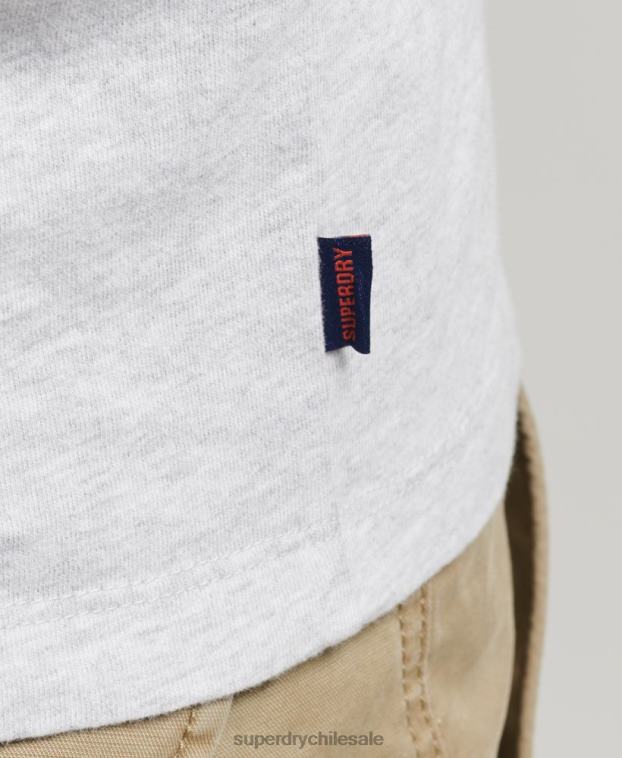 hombres Superdry verde camiseta de béisbol con logo esencial de algodón orgánico 2R68Z4903