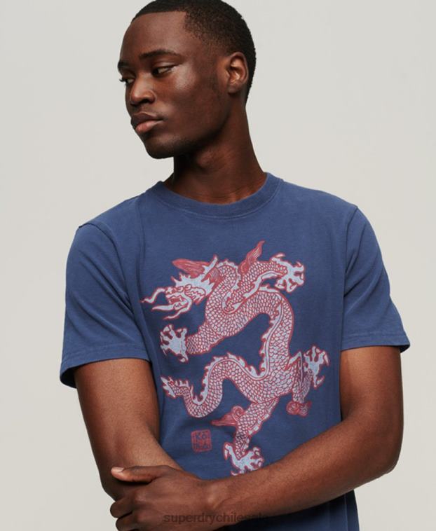 hombres Superdry x Komodo Armada camiseta de la vendimia 2R68Z60
