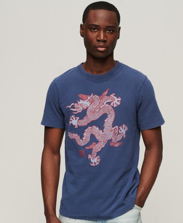 hombres Superdry x Komodo Armada camiseta de la vendimia 2R68Z60