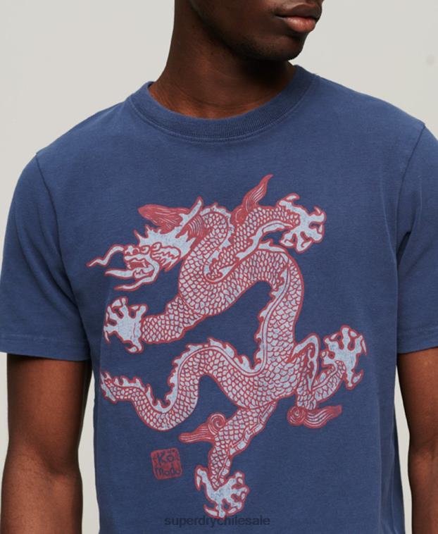 hombres Superdry x Komodo Armada camiseta de la vendimia 2R68Z60