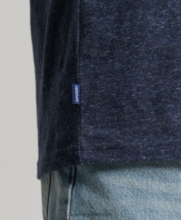 hombres Superdry Armada camiseta sin mangas de algodón orgánico con logo vintage bordado 2R68Z1445