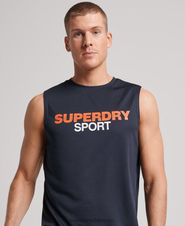 hombres Superdry Armada chaleco activo 2R68Z1405
