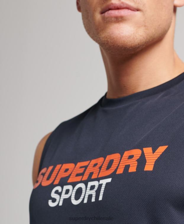 hombres Superdry Armada chaleco activo 2R68Z1405