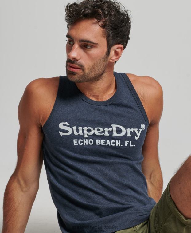 hombres Superdry Armada top de tirantes clásico vintage 2R68Z1452