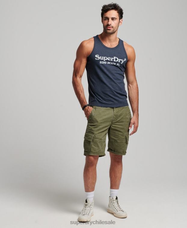 hombres Superdry Armada top de tirantes clásico vintage 2R68Z1452