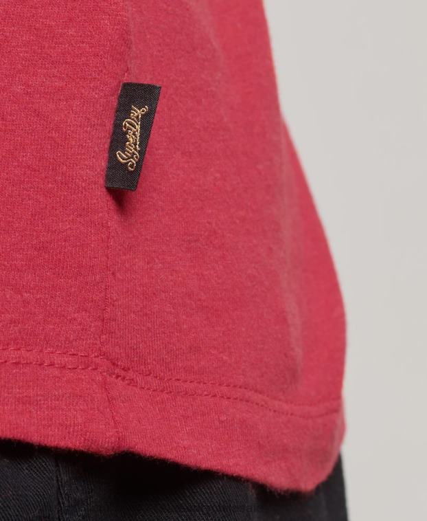 hombres Superdry rojo top sin mangas con logo vintage 2R68Z1448