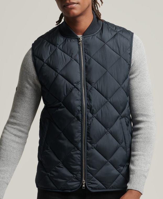 hombres Superdry Armada chaleco de estudios 2R68Z4627