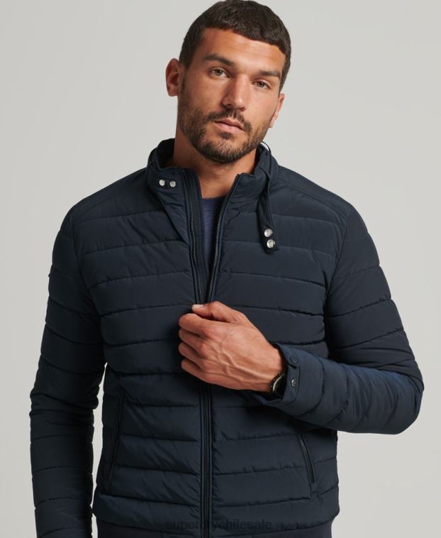 hombres Superdry Armada chamarra Harrington acolchada 2R68Z965