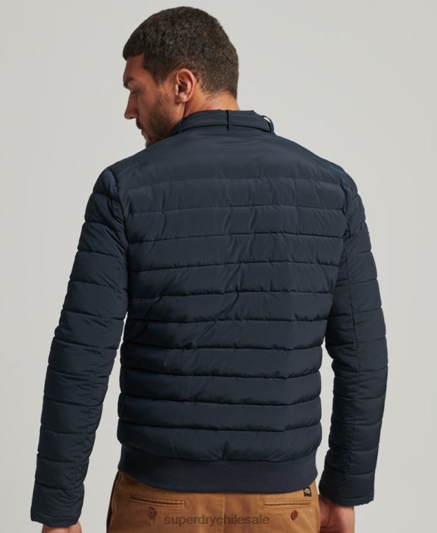 hombres Superdry Armada chamarra Harrington acolchada 2R68Z965