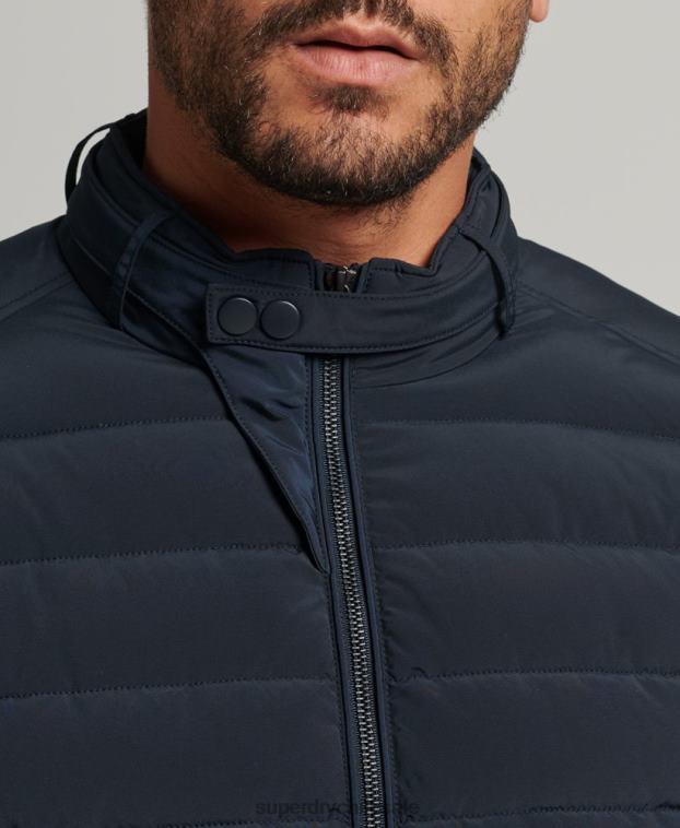 hombres Superdry Armada chamarra Harrington acolchada 2R68Z965