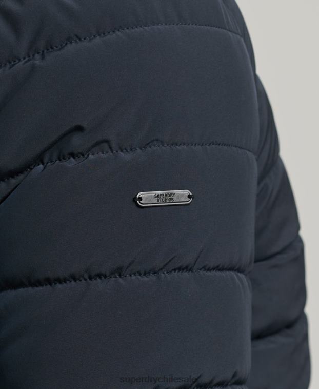 hombres Superdry Armada chamarra Harrington acolchada 2R68Z965