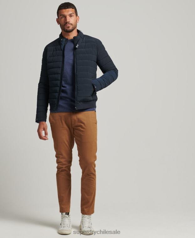 hombres Superdry Armada chamarra Harrington acolchada 2R68Z965