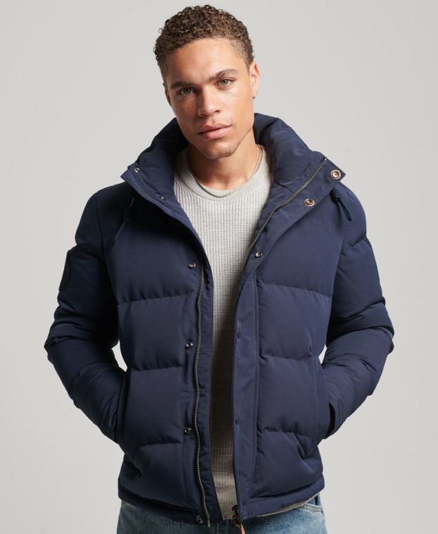 hombres Superdry Armada chamarra acolchada Everest con capucha 2R68Z1106