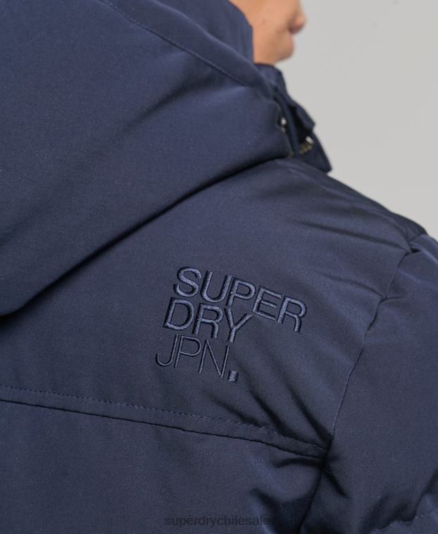 hombres Superdry Armada chamarra acolchada Everest con capucha 2R68Z1106