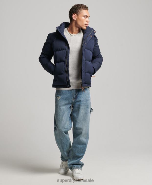 hombres Superdry Armada chamarra acolchada Everest con capucha 2R68Z1106
