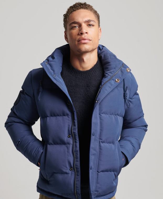 hombres Superdry Armada chamarra acolchada Everest con capucha 2R68Z1129