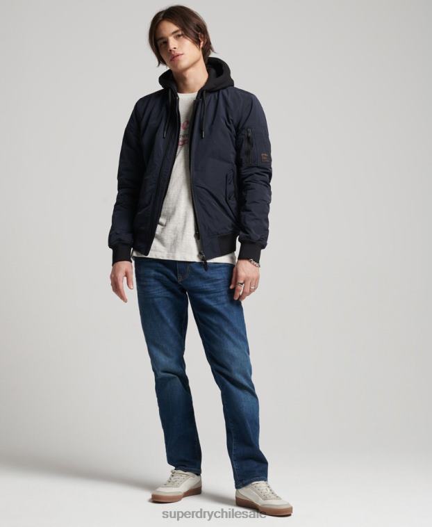 hombres Superdry Armada chamarra bomber de vuelo militar 2R68Z4741