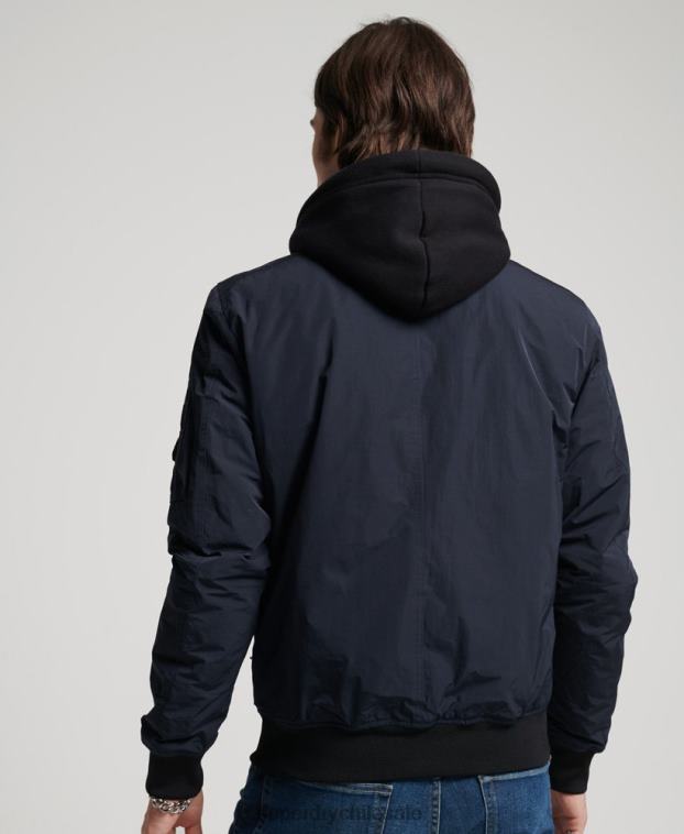 hombres Superdry Armada chamarra bomber de vuelo militar 2R68Z4741