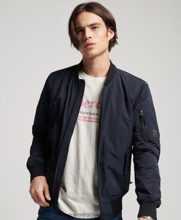 hombres Superdry Armada chamarra bomber de vuelo militar 2R68Z4741