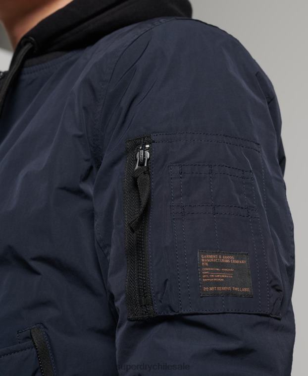 hombres Superdry Armada chamarra bomber de vuelo militar 2R68Z4741