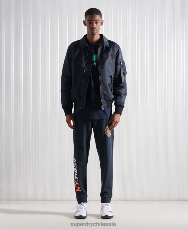 hombres Superdry Armada chamarra bomber energía ma2 2R68Z4757