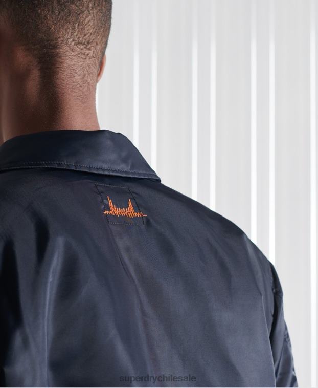 hombres Superdry Armada chamarra bomber energía ma2 2R68Z4757