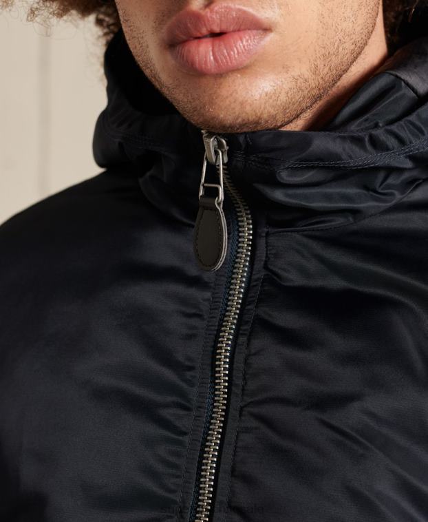 hombres Superdry Armada chamarra bomber ma1 con capucha 2R68Z4658