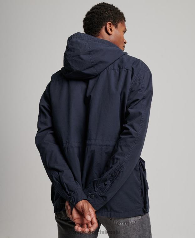 hombres Superdry Armada chamarra de cubierta con capucha 2R68Z1009
