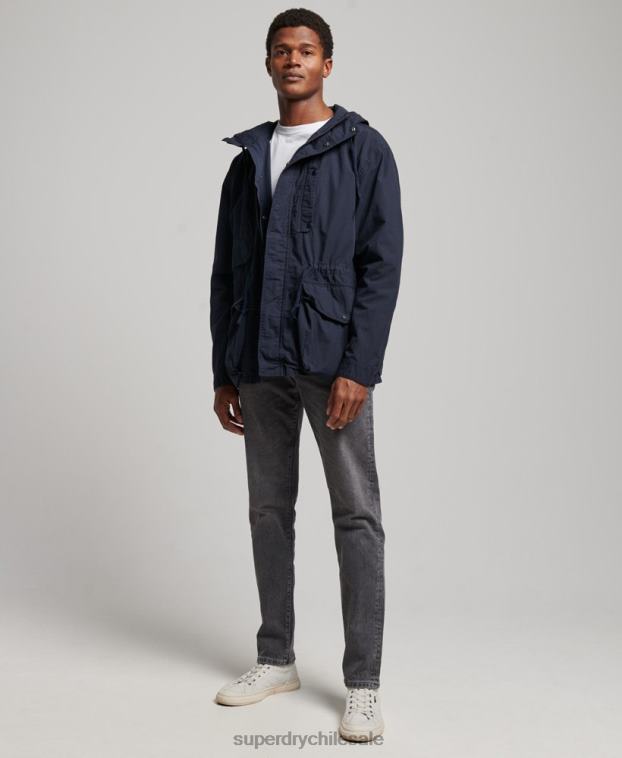 hombres Superdry Armada chamarra de cubierta con capucha 2R68Z1009