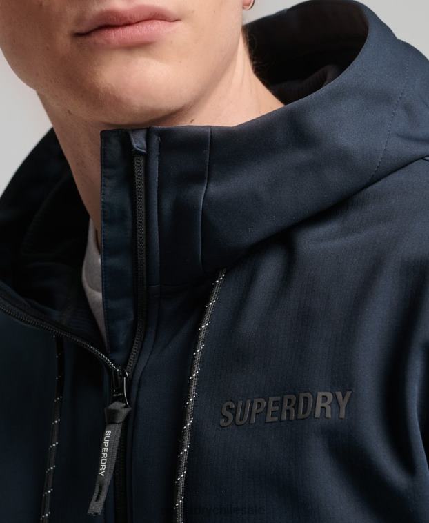 hombres Superdry Armada chamarra deportiva de tejido técnico suave 2R68Z4705