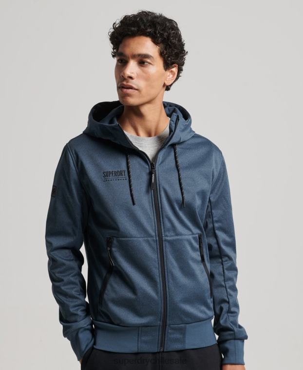 hombres Superdry Armada chamarra deportiva de tejido técnico suave 2R68Z4777