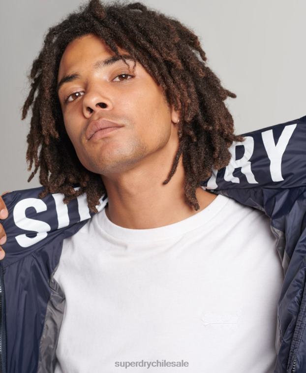hombres Superdry Armada chaqueta acolchada con logo clásico 2R68Z4654