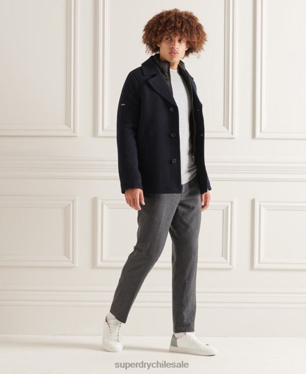 hombres Superdry Armada chaqueta acolchada corta studios 2R68Z1036