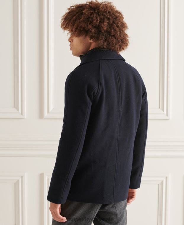 hombres Superdry Armada chaqueta acolchada corta studios 2R68Z1036